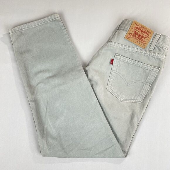 Levi’s 550 Relaxed Fit Jeans Men's 31x30 Grey Trademark Only Tag Vintage Y2K - Picture 4 of 16
